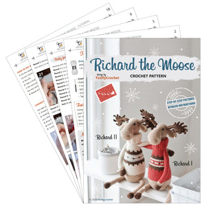 Richard the Moose Crochet Pattern PDF - Firefly Crochet