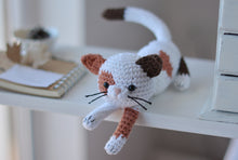 Load image into Gallery viewer, Calico Kitten Crochet Pattern, Spotted Cat Amigurumi - Firefly Crochet
