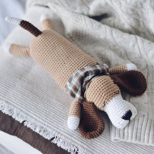 Easy Sleepy Dog Crochet Pattern, Puppy Amigurumi Dog Tutorial PDF - Firefly Crochet