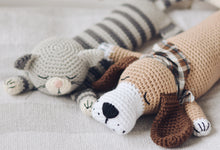 Load image into Gallery viewer, Easy Sleepy Dog Crochet Pattern, Puppy Amigurumi Dog Tutorial PDF - Firefly Crochet
