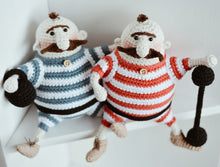 Load image into Gallery viewer, Amigurumi Doll Crochet Pattern for Two Strongmen - Firefly Crochet
