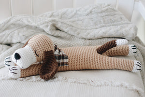 Мастер-класс -  Спящая собака Чарли, описание вязаной крючком игрушки - Firefly Crochet