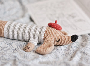 Мастер-класс - Такса, описание вязаной крючком игрушки - Firefly Crochet