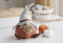 Load image into Gallery viewer, Fall Gnome with Pumpkins Crochet Pattern, PDF - Firefly Crochet
