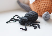 Load image into Gallery viewer, Gnomo y Araña para Halloween, ESPANOL - Firefly Crochet
