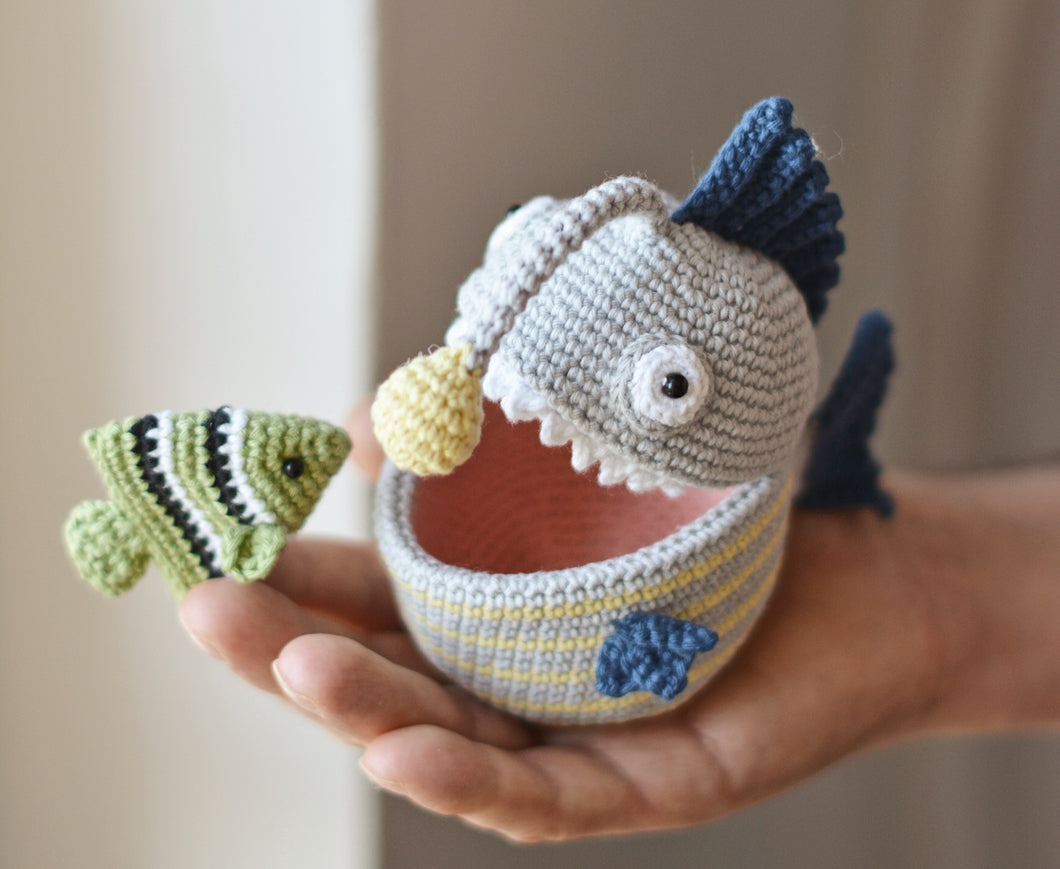 Anglerfish & Angelfish Crochet Pattern - Firefly Crochet