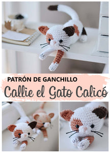 Patrón de ganchillo Gato Calicó, ESPANOL - Firefly Crochet