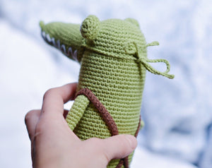 Crochet pattern Crocodile & Frog Amigurumi Toy - Firefly Crochet
