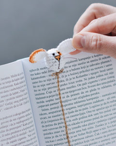 Bookmark rabbit crochet pattern PDF great idea for using up scrap yarn - Firefly Crochet