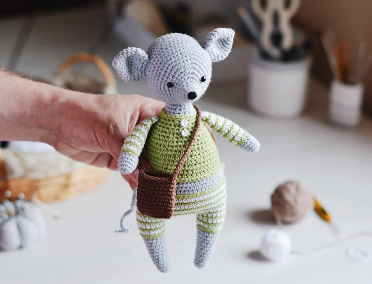 Crochet pattern Mouse and Raccoon – Firefly Crochet