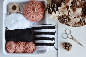 Crochet Pattern for Three Halloween Pumpkins, Black & White Big Pumpkins - Firefly Crochet