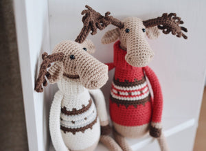 Christmas Moose Crochet Pattern PDF - Firefly Crochet
